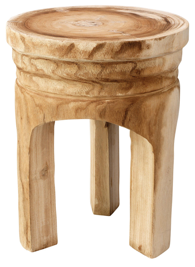 Jamie Young Mesa Natural Wood Side Table