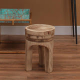 Jamie Young Mesa Natural Wood Side Table