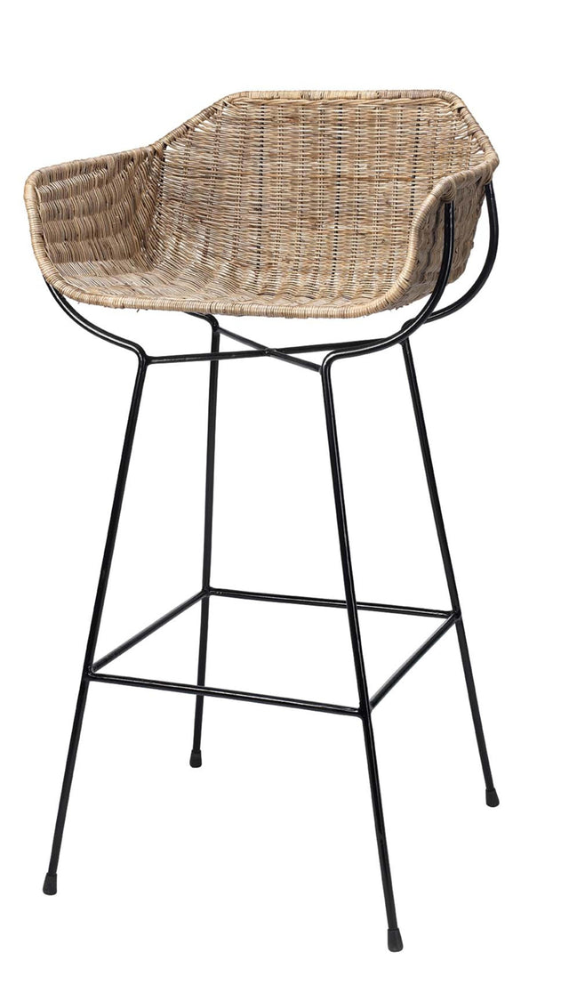 Jamie Young Nusa Rattan Bar Stool