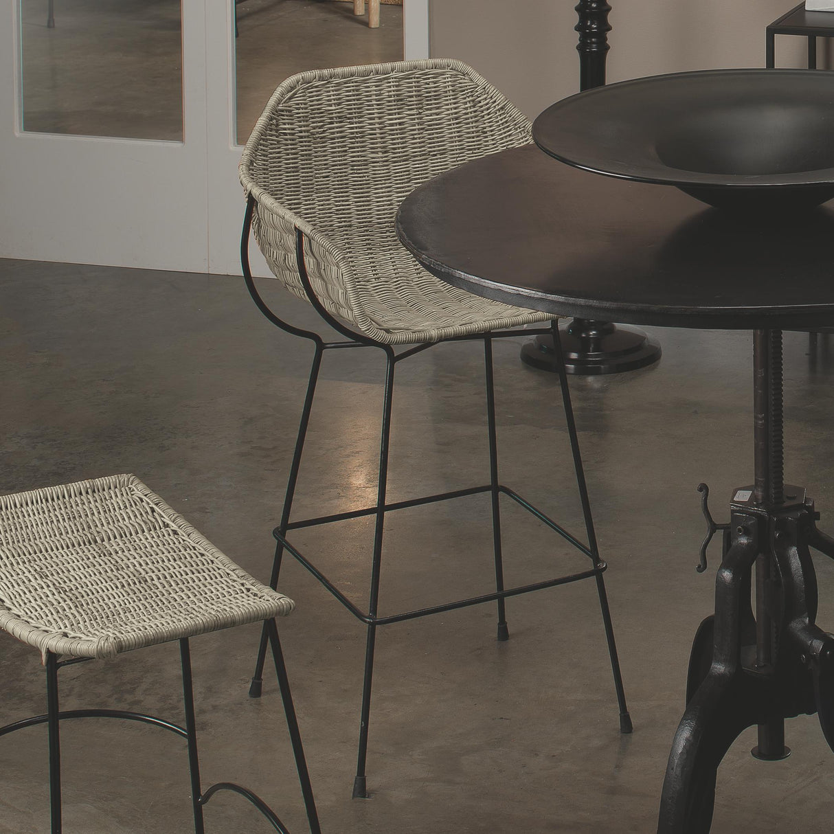 Jamie Young Nusa Rattan Bar Stool