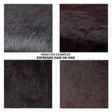 Jamie Young Espresso Hair on Hide Ottoman, Large