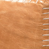 Jamie Young Buff Leather Ottoman, Large