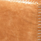 Jamie Young Buff Leather Ottoman, Small