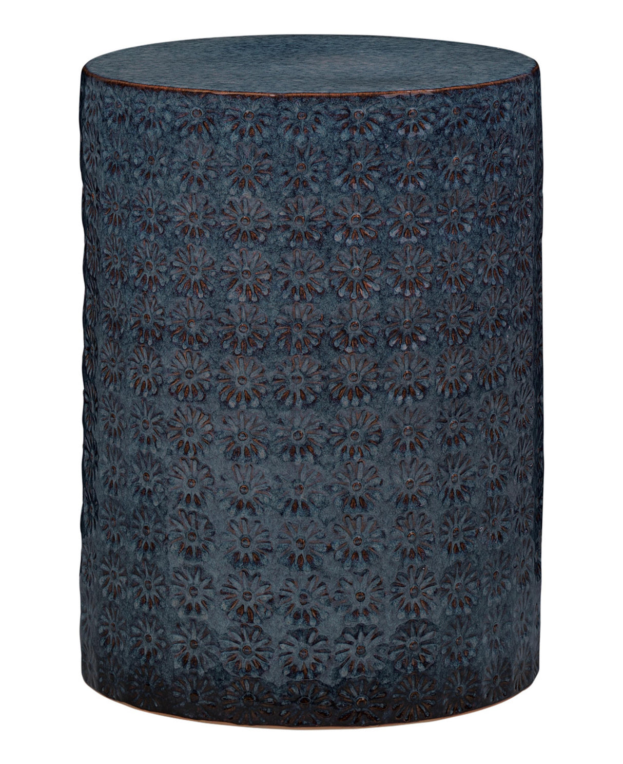 Jamie Young Wildflower Ceramic Side Table, Blue