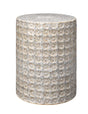 Jamie Young Wildflower Indoor/Outdoor Ceramic Side Table, Cream