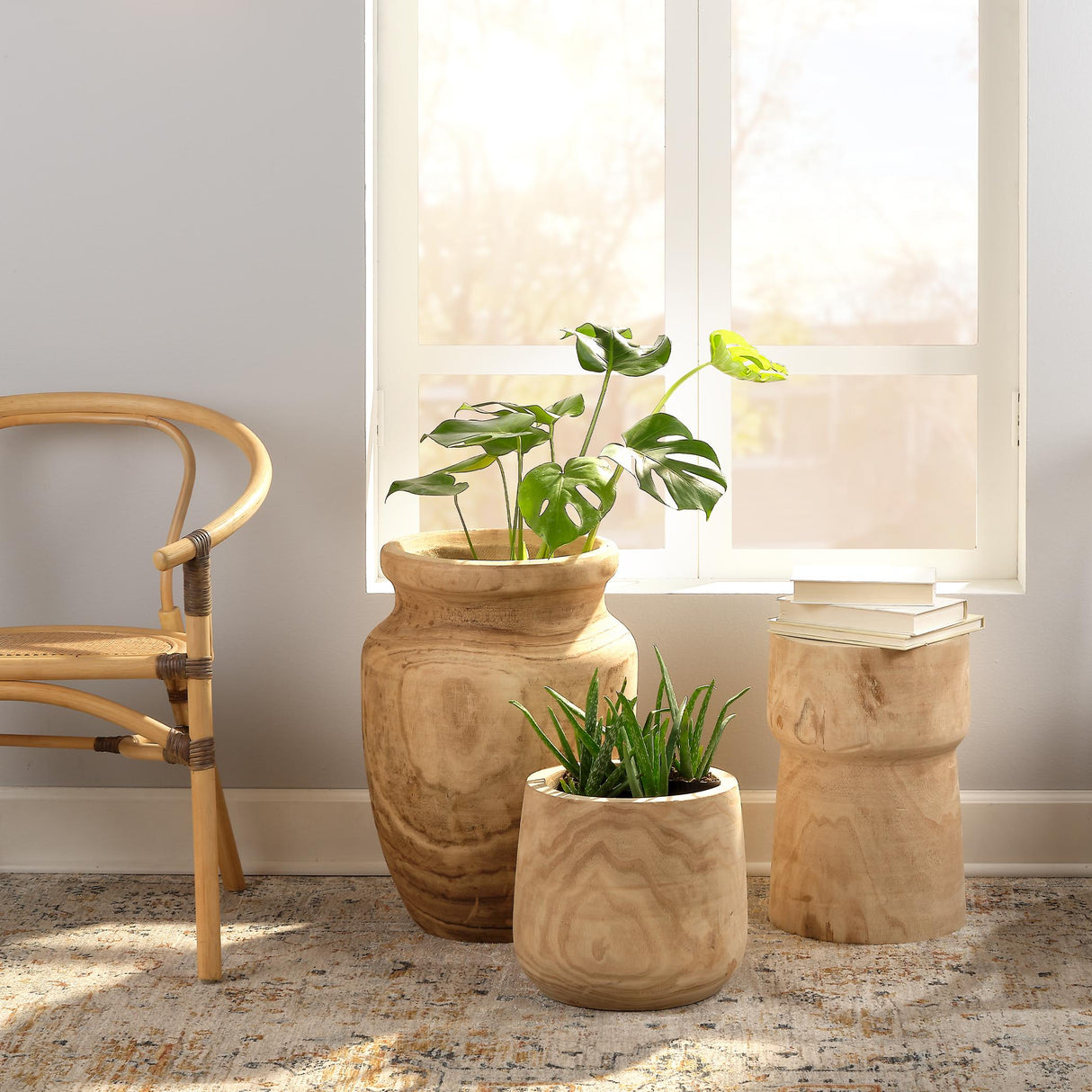Jamie Young Yucca Wood Side Table