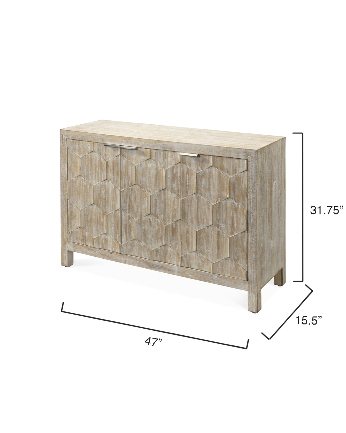 Jamie Young Juniper Three-Door Wood Cabinet