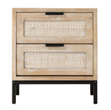 Jamie Young Reed 2 Drawer Side Table