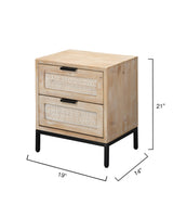 Jamie Young Reed 2 Drawer Side Table