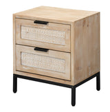 Jamie Young Reed 2 Drawer Side Table