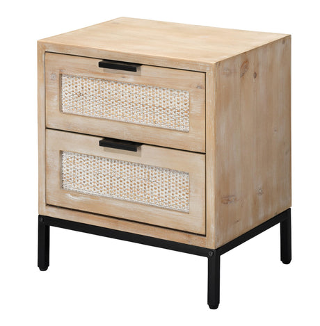 Jamie Young Reed 2 Drawer Side Table