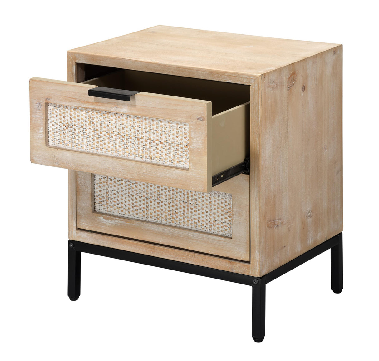 Jamie Young Reed 2 Drawer Side Table