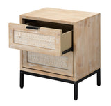 Jamie Young Reed 2 Drawer Side Table