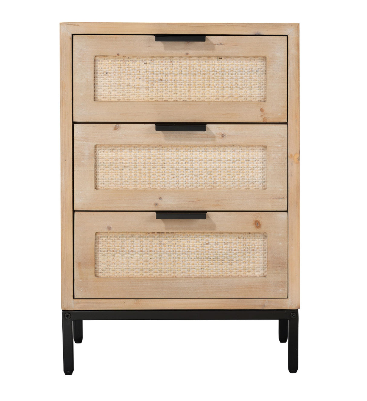 Jamie Young Reed 3 Drawer Side Table