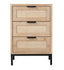 Jamie Young Reed 3 Drawer Side Table
