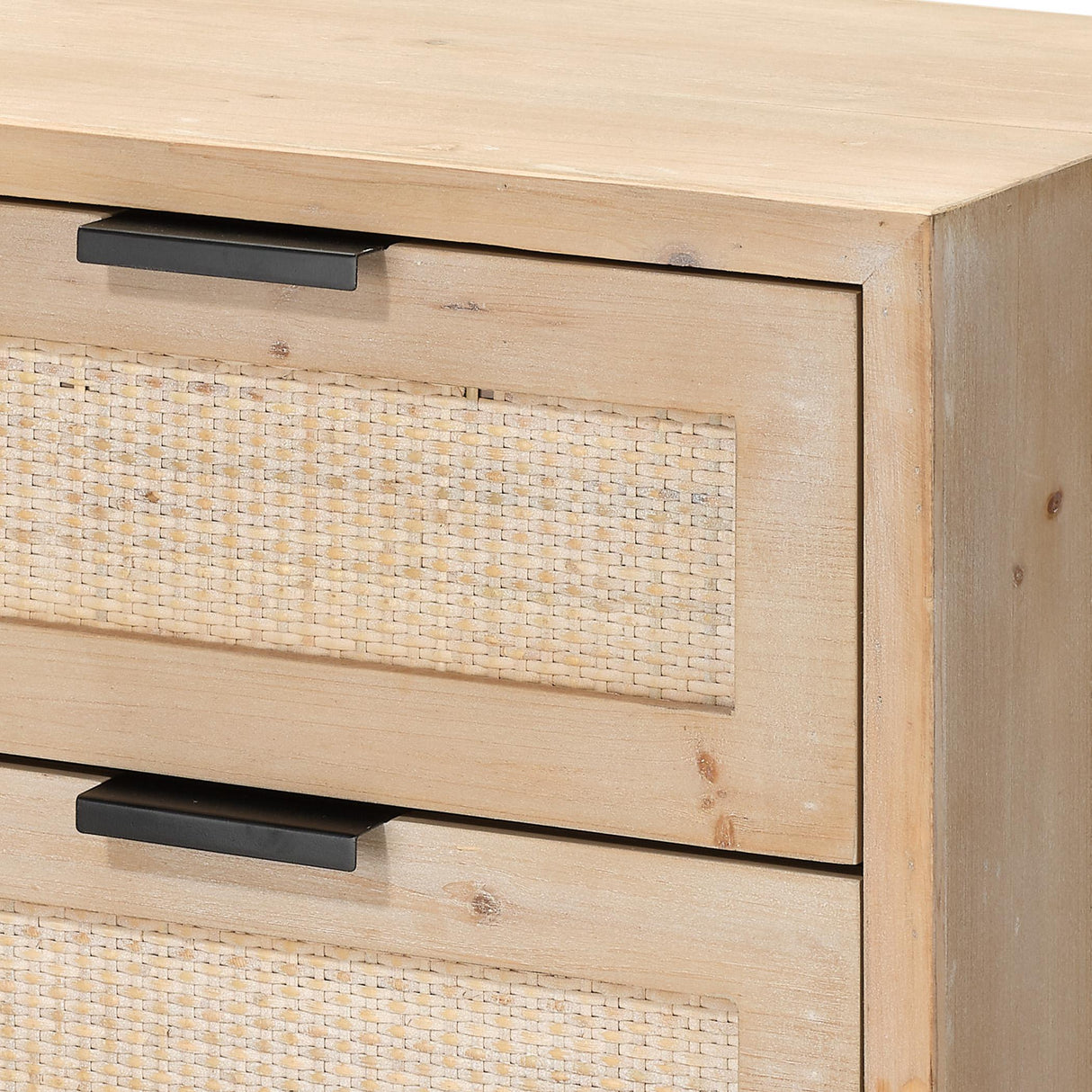 Jamie Young Reed 3 Drawer Side Table