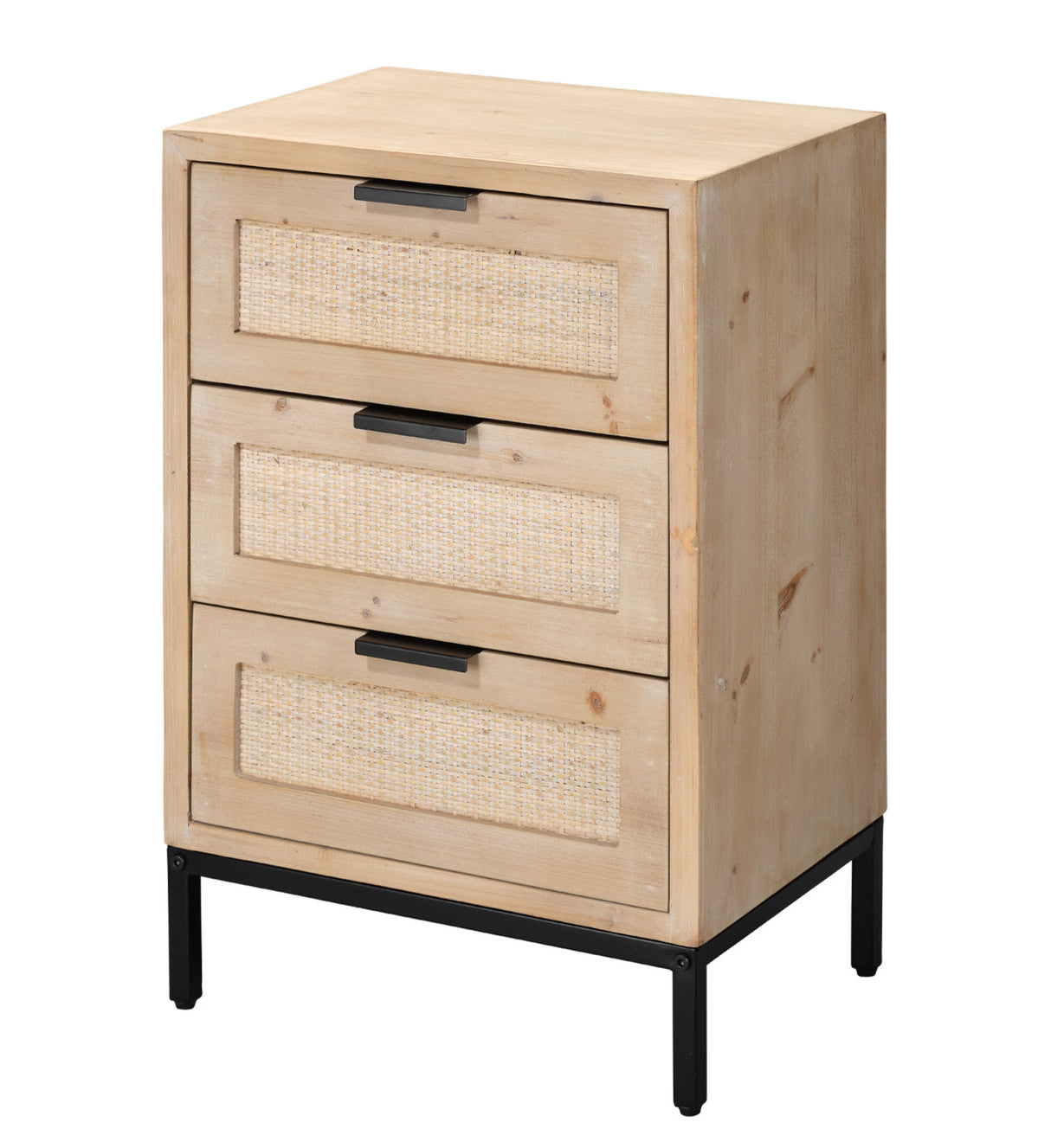 Jamie Young Reed 3 Drawer Side Table
