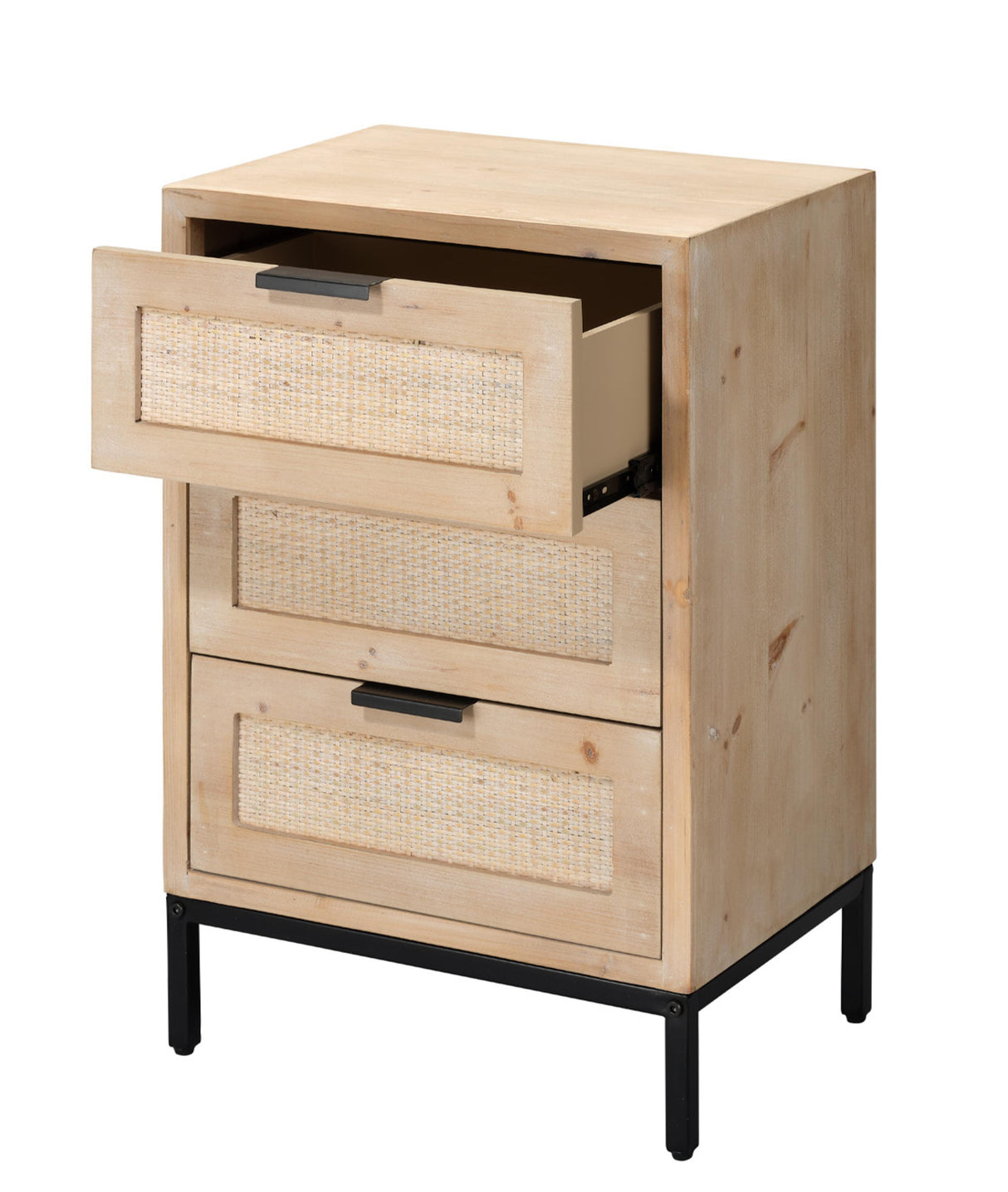 Jamie Young Reed 3 Drawer Side Table