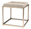 Jamie Young Jax Faux Shagreen Square Side Table