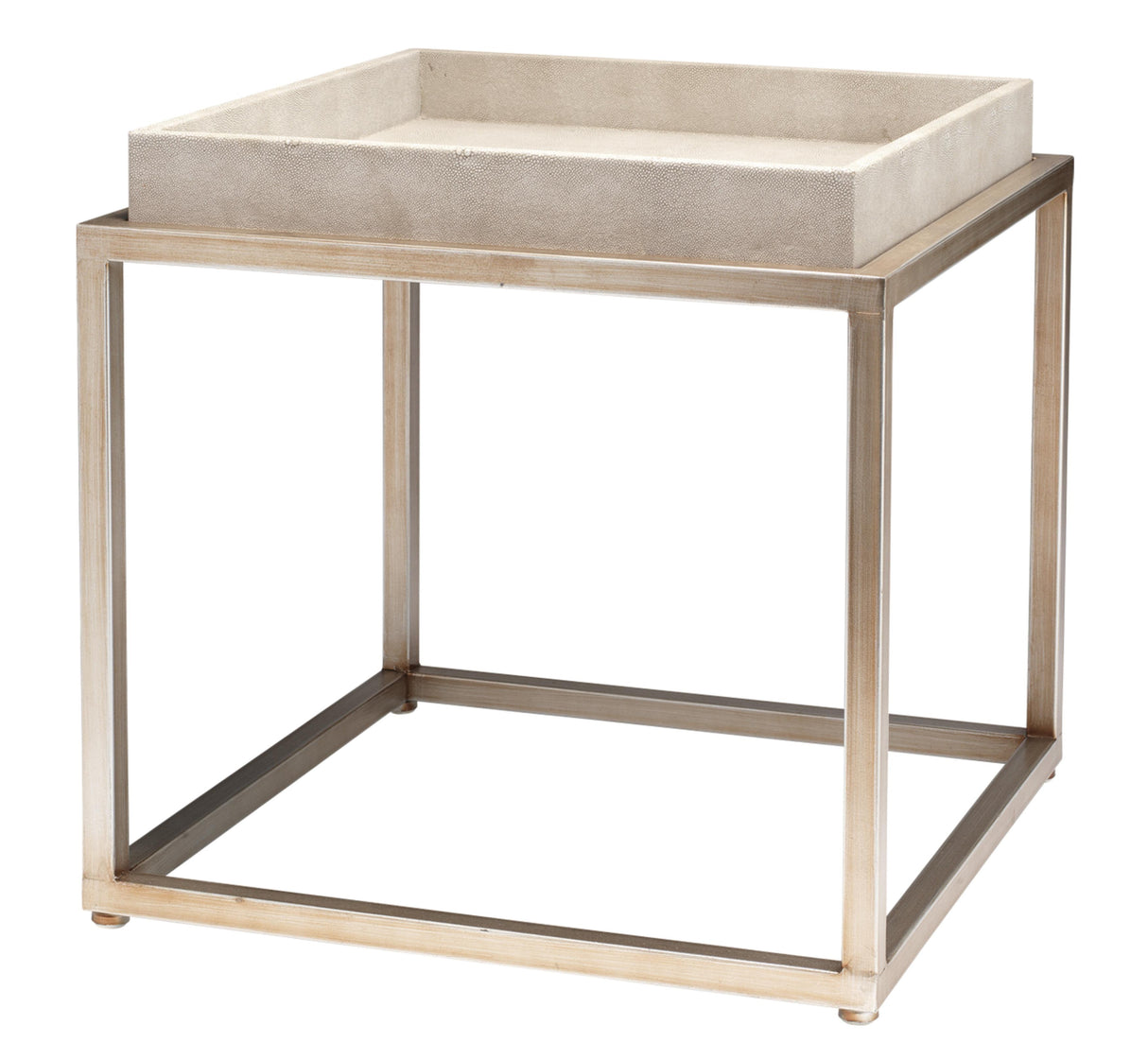Jamie Young Jax Faux Shagreen Square Side Table