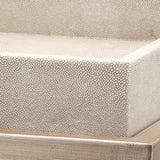 Jamie Young Jax Faux Shagreen Square Side Table