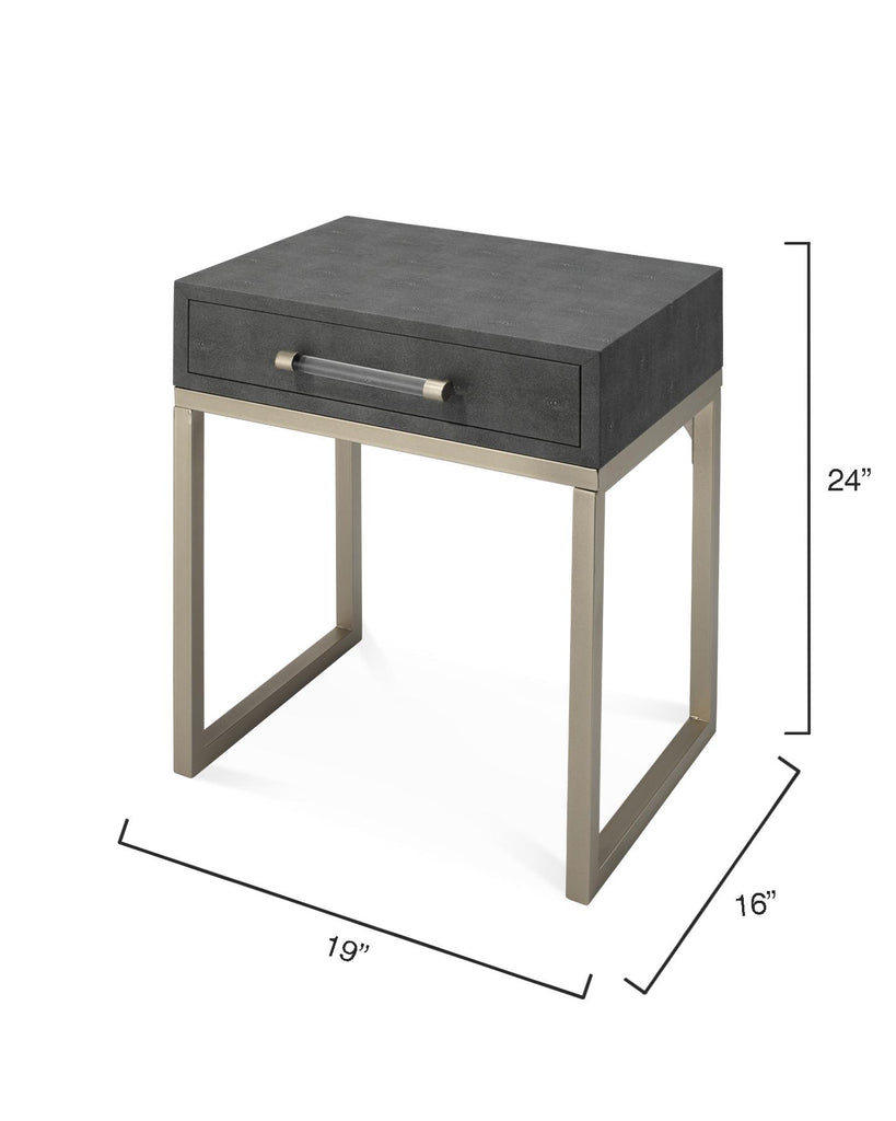 Jamie Young Kain Side Table Grey Furniture