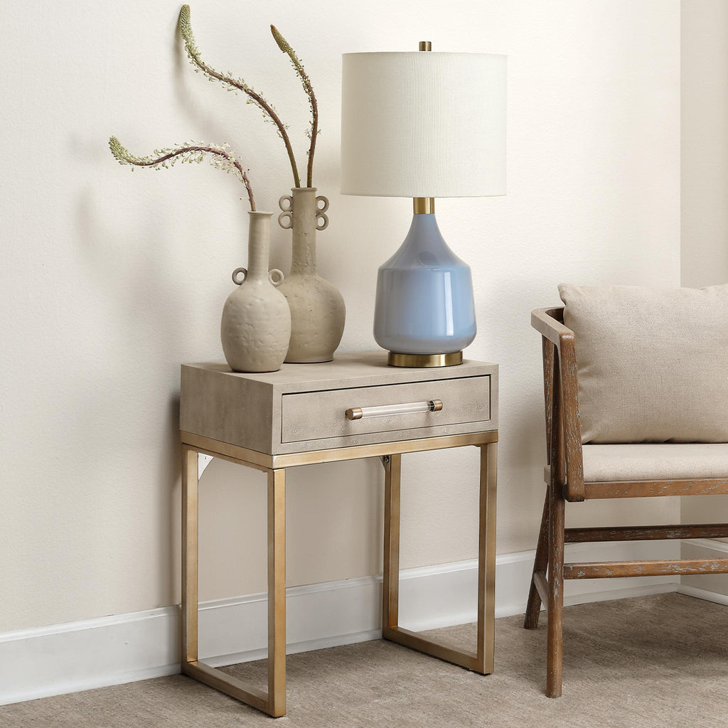 Jamie Young Kain Side Table Cream Furniture