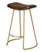 Jamie Young Theo Leather Counter Stool, Brown