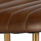 Jamie Young Theo Leather Counter Stool, Brown