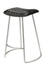 Jamie Young Theo Leather Counter Stool, Grey