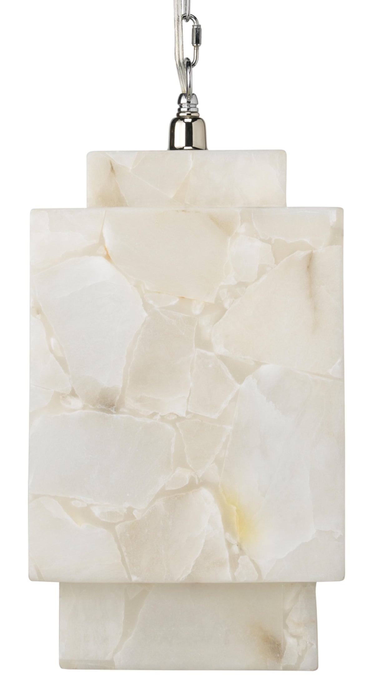 Jamie Young Borealis Alabaster Cube 1-Light Pendant