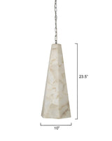 Jamie Young Borealis Alabaster Tall Hexagon 1-Light Pendant