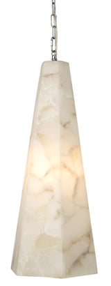 Jamie Young Borealis Alabaster Tall Hexagon 1-Light Pendant