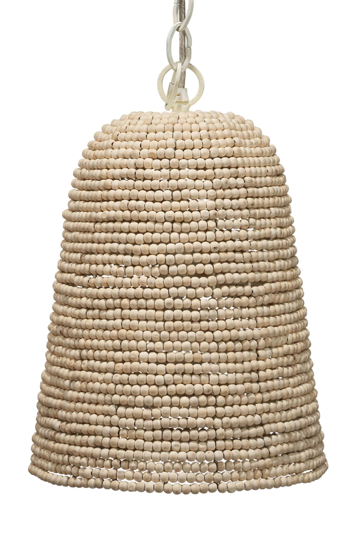 Jamie Young Canal Wood Beaded 1-Light Pendant