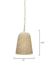 Jamie Young Canal Wood Beaded 1-Light Pendant
