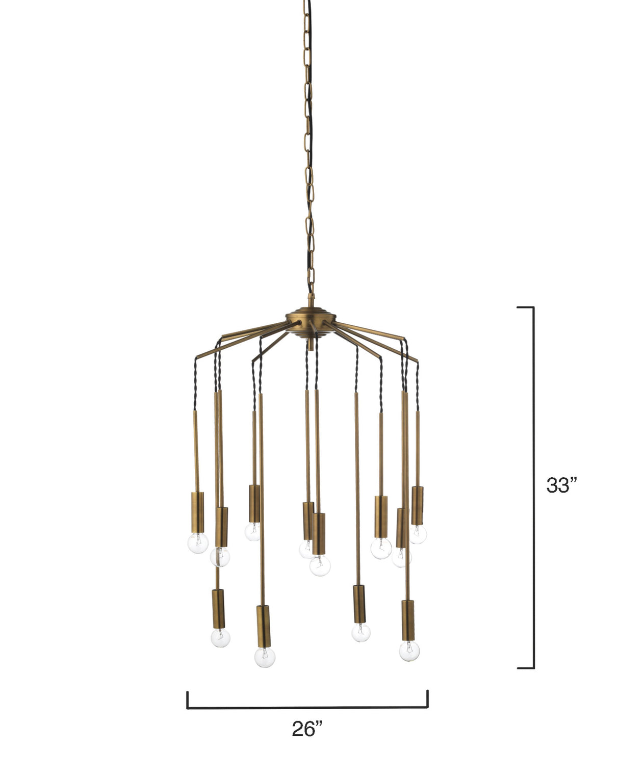 Jamie Young Cascade 12-Light Metal Chandelier