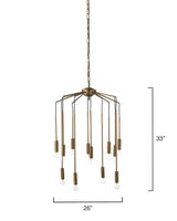 Jamie Young Cascade 12-Light Metal Chandelier