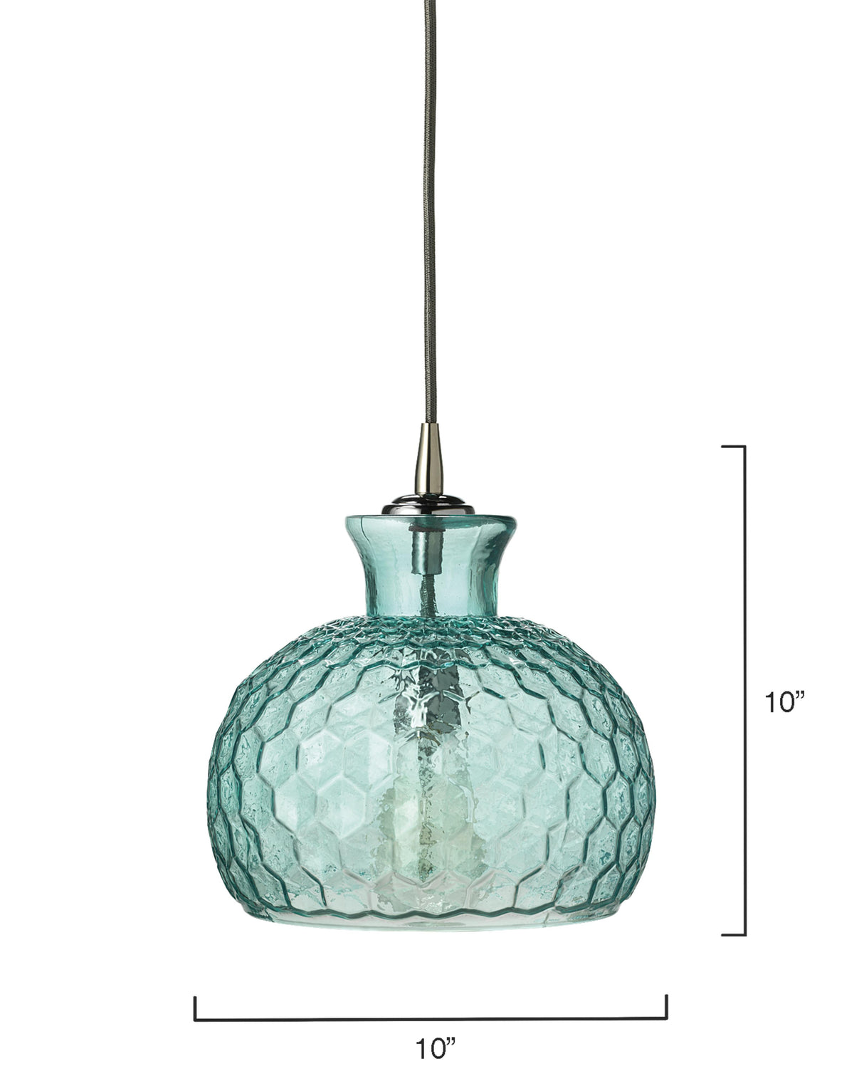 Jamie Young Clark 1-Light Glass Pendant