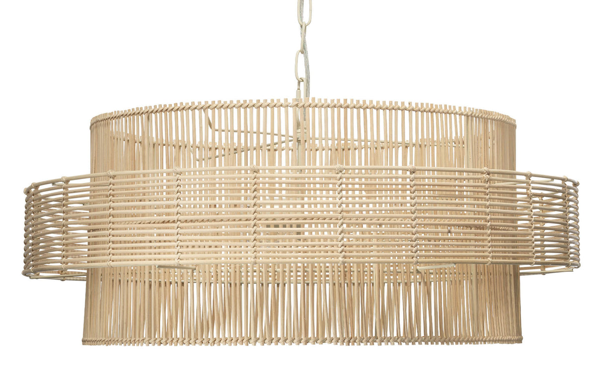 Jamie Young Concentric Rattan 2-Light Pendant