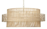 Jamie Young Concentric Rattan 2-Light Pendant