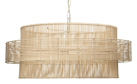 Jamie Young Concentric Rattan 2-Light Pendant