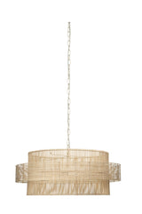 Jamie Young Concentric Rattan 2-Light Pendant