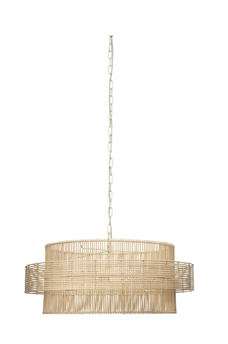 Jamie Young Concentric Rattan 2-Light Pendant