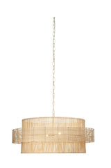 Jamie Young Concentric Rattan 2-Light Pendant