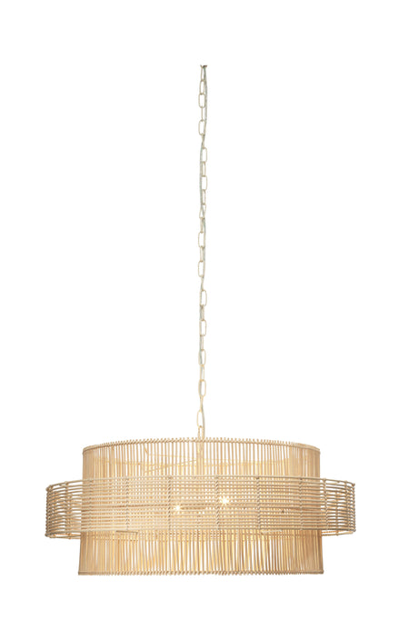 Jamie Young Concentric Rattan 2-Light Pendant