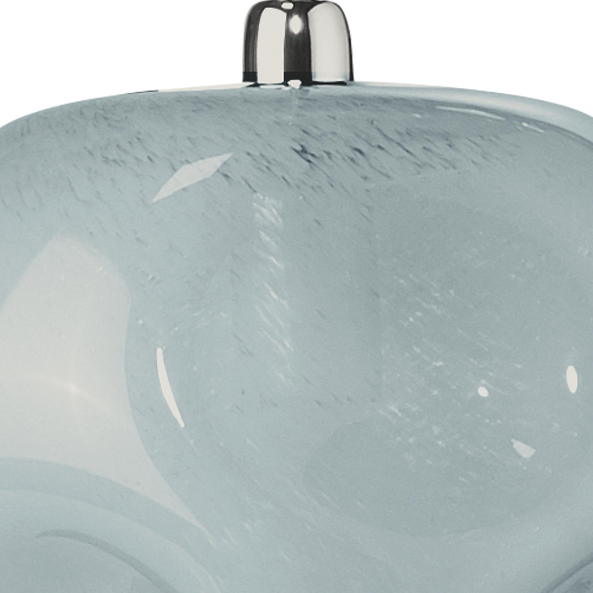 Jamie Young Dimpled Glass 1-Light Pendant, Blue