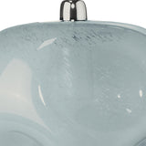 Jamie Young Dimpled Glass 1-Light Pendant, Blue