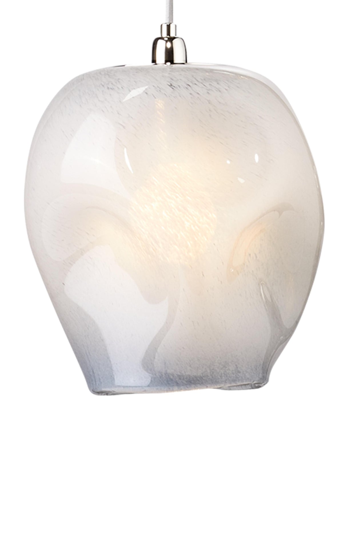 Jamie Young Dimpled Glass 1-Light Pendant, Blue