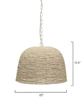 Jamie Young High Tide Wood Beaded 1-Light Pendant