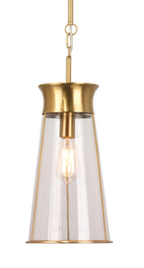 Jamie Young Nara 1-Light Pendant, Antique Brass